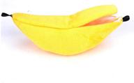 2 pack halloluck banana warm hamster bed house hammock small animal warm bed house cage, yellow and green logo