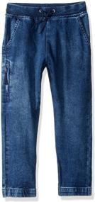 img 4 attached to 👖 Black Denim Boys' Clothing Jogger - Gymboree Relaxed Jeans