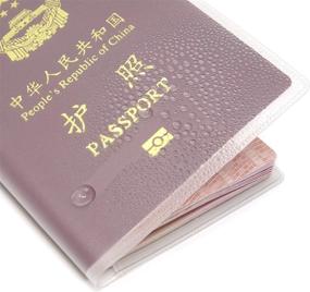 img 2 attached to 🛅 10-Pack of Honbay Passport Plastic Protectors: Essential Travel Accessories