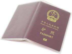 img 4 attached to 🛅 10-Pack of Honbay Passport Plastic Protectors: Essential Travel Accessories