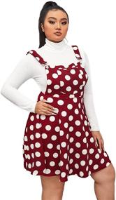 img 2 attached to 👗 Romwe Women's Adjustable Overall Pinafore Dress - Stylish Women's Clothing