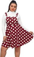 👗 romwe women's adjustable overall pinafore dress - stylish women's clothing logo