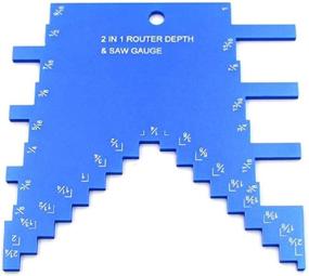 img 4 attached to Aluminum Step Depth Gauge for Router and Table Saw – 2-in-1 Tool for Easy Blade Height Setup