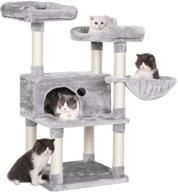 🐱 bewishome cat tree tower: large condo with plush perches, sisal scratching post, and kitty climbing furniture - mmj52 logo