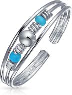 fashion stabilized turquoise sterling adjustable logo