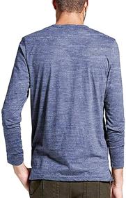 img 2 attached to 👕 NEOYOWO Henley T Shirt: Stylish Buttoned Sleeves for Men's Clothing