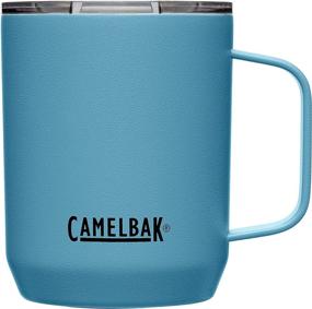 img 4 attached to Insulated Stainless Steel Camp Mug: CamelBak Horizon 12 oz - Tri-Mode Lid for Ultimate Versatility