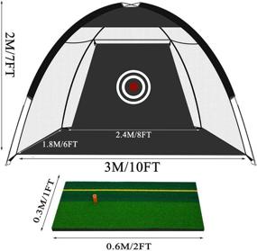 img 3 attached to 🏌️ Enhance your Golf Game with NAIZEA Golf Net: Foldable Training Nets with Target for Indoor & Outdoor Practice.