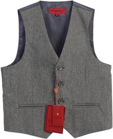 img 3 attached to Optimized Search: Gioberti Brown Boys' Tweed Plaid Formal Clothing