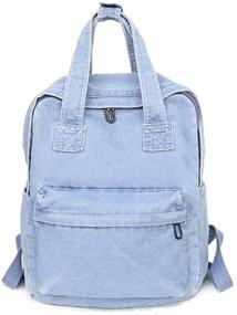 img 4 attached to 🎒 Vintage Backpack School Travel Rucksack Backpacks: The Perfect Casual Daypacks for All Your Adventures