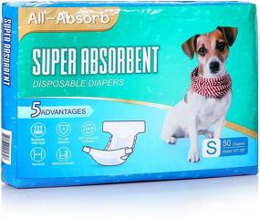 img 4 attached to 🐶 Small Disposable Female Dog Diapers by All-Absorb