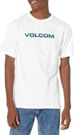 volcom crisp short sleeve xxlarge men's clothing in t-shirts & tanks logo
