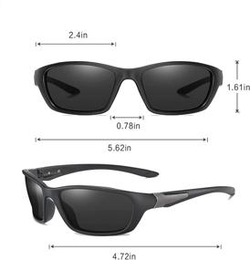 img 2 attached to 🕶️ Sports Full Reading Sunglasses: Men's Outdoor Driving Classic Reader Goggles Sun Glasses – Enhance Your Vision on the Move