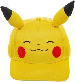 img 3 attached to Pokemon Pikachu Face Pre Curved Snapback