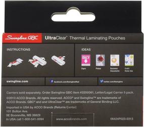 img 3 attached to 📷 GBC Thermal Laminating Sheets / Pouches, ID Card Size, 5 Mil, Ultra Clear, 100 Pack (56005)