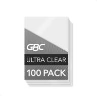 📷 gbc thermal laminating sheets / pouches, id card size, 5 mil, ultra clear, 100 pack (56005) logo