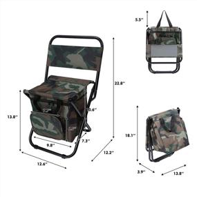 img 3 attached to LEADALLWAY Foldable Camping Compact Fishing Outdoor Recreation