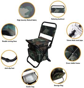 img 2 attached to LEADALLWAY Foldable Camping Compact Fishing Outdoor Recreation