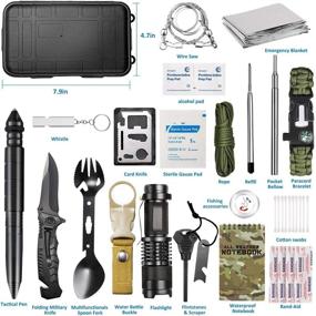 img 3 attached to 🎁 GTOMIPO 59-in-1 Survival Gear Kit for Emergency, Fishing, Hunting – Perfect Birthday Gift for Men, Women, and Families; Ideal Father's Day Present for Dad, Husband – SOS Earthquake Aid Equipment