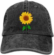 🧢 fashionable teens sunflower baseball dad cap - waldeal girls' low profile adjustable hat in washed cotton decal logo