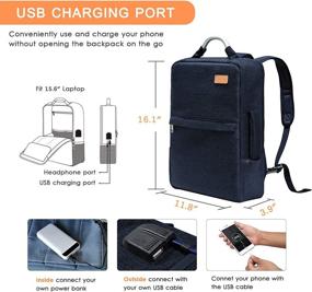 img 1 attached to Charging Convertible Business Briefcase Backpack