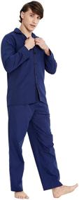 img 3 attached to 👕 PIZZ ANNU Простая легкая пижама из плотной ткани: удобная и стильная одежда для повседневного отдыха