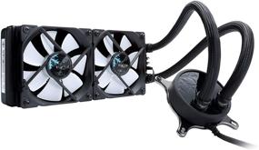 img 4 attached to Fractal Design Celsius S24: Silent Liquid CPU Cooler - PWM - Intelligent 💧 Controls - 240mm Radiator - Includes 2x Dynamic X2 PWM GP-12 Fans - Black