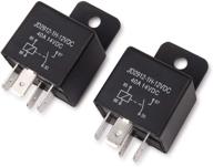 🔌 ehdis 4 pin 12v 40amp spst car relay - model no.: jd2912-1h-12vdc 40a 14vdc, pack of 2, auto switches & starters logo
