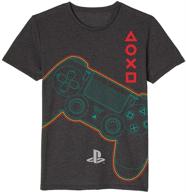 🎮 ps boys gamepad controller icons tee: the ultimate short sleeve playstation graphic shirt for kids! logo