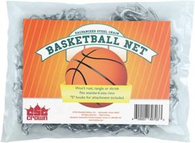 img 1 attached to Galvanized Steel Chain Basketball Net by Crown Sporting Goods - Ideal for Outdoor Use