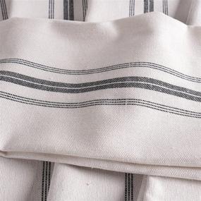 img 1 attached to 🧺 KAF Home Classic Farmhouse Stripe Kitchen Towels - Set of 12, 15x25 inches - 100% Pure Cotton Dish Towels - Ideal Bar Towel Dish Cloths for Cooking, Cleaning, and Dining - Charcoal