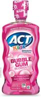 🍬 act kids anticavity fluoride rinse: bubblegum blowout mouthwash, 16.9 fl oz - ultimate oral protection for children logo