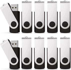 img 4 attached to 🖇️ KEXIN 16GB Flash Drive (10 Pack) - Bulk Thumb Drive Memory Stick for Data Storage in Black
