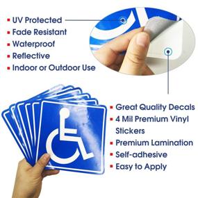 img 2 attached to Wheelchair Self Adhesive Reflective Protected Waterproof