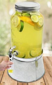 img 3 attached to 🥤 Leak Free Clear Gallon Beverage Dispenser by Estilo: The Perfect Solution for Mess-Free Refreshments