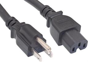 img 4 attached to 💡 Cablelera 14AWG Black Power Cord, 10-Pack NEMA5-15P to C15, 6ft Length, 15A Rating