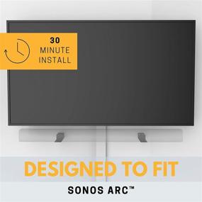 img 3 attached to Усилите свой звук с помощью кронштейна Soundbass Arc для Sonos Arc - регулируемая глубина, полный комплект крепежных элементов, черный - разработан в Великобритании.