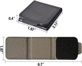 img 2 attached to FAOTUR Seatbelt Adjuster & Belt Clip for Adults - Universal 🚦 Comfort Shoulder Neck Strap Positioner Locking Clip Protector (Pack of 2, Black)