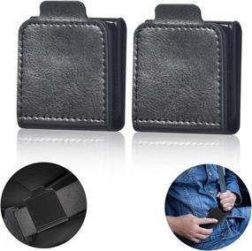 img 4 attached to FAOTUR Seatbelt Adjuster & Belt Clip for Adults - Universal 🚦 Comfort Shoulder Neck Strap Positioner Locking Clip Protector (Pack of 2, Black)