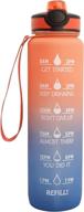 💧 tridrips: 32 oz motivational water bottle with time marker – ideal for gym, sports, and outdoor activities logo