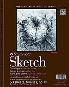 img 1 attached to 🎨 Strathmore 400 Series Sketch Pad Review: 9 x 12 Inches – A Must-Have for Artists!