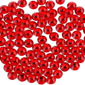 img 3 attached to 💎 Bedazzle Your Creations with 2880 Pieces of Hotfix Rhinestones in Light Siam - Perfect for Crafts, Clothes, Shoes, Facemasks, Sunglasses, and Nails!