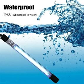 img 1 attached to 🐠 11W Waterproof Submersible Lamp for Aquariums and Ponds - Clears Green Algae and Purifies Water (HUV-11)