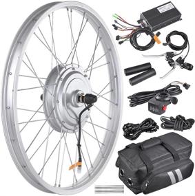 img 4 attached to 🚲 AW 24" Electric Bicycle Front Wheel Conversion Kit - Powerful 750W Motor, Fits 24" x 1.75" to 2.1" Tire, 36V Efficient E-bike Upgrade