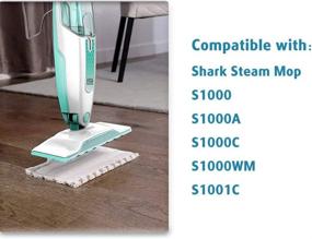 img 1 attached to 🧽 5 Pack of AIR U+ Steam Mop Replacement Pads for Shark Steam Mop S1000 S1000A S1000C S1000WM S1001C - Compatible and High-quality