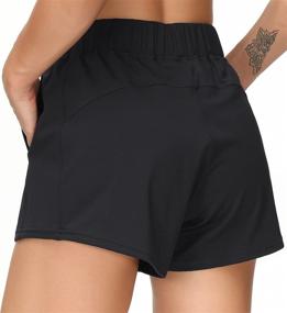 img 1 attached to 🏋️ Versatile Women's Workout Shorts: Loose Fit Drawstring Lounge Running Shorts for Yoga, Gym