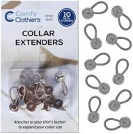 💼 comfy clothiers - 10-pack metal button collar extenders for supreme comfort logo