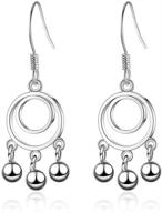 dazzling teardrop earrings: homtree 925 sterling silver hypoallergenic drops for women/girls logo