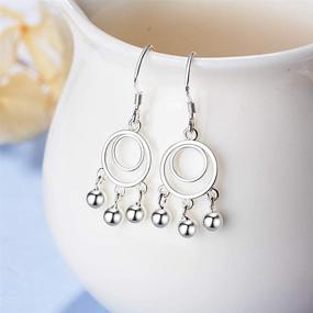 img 3 attached to Dazzling Teardrop Earrings: HOMTREE 925 Sterling Silver Hypoallergenic Drops for Women/Girls