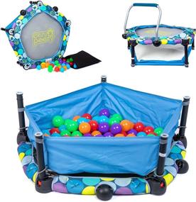 img 4 attached to 🎈 Convenient and Portable Eezy Peezy Folding Ball Bouncer for Endless Fun